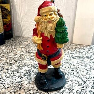Vintage Christmas Santa with tree